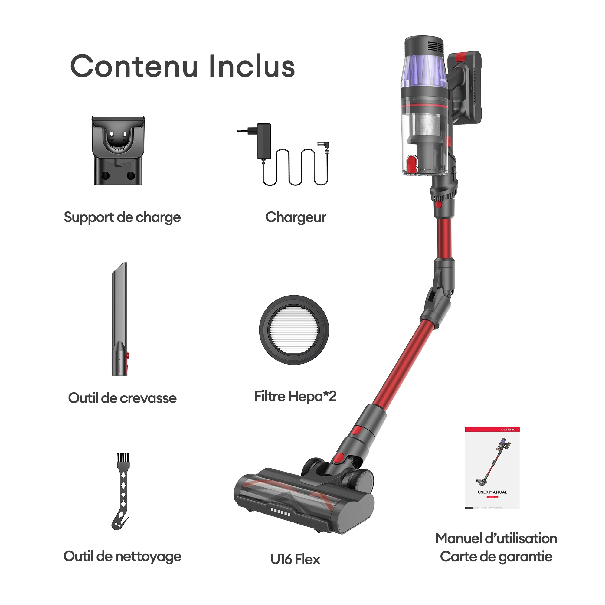 Ultenic Aspirateur Balai Sans Fil U16 Flex - Image 13