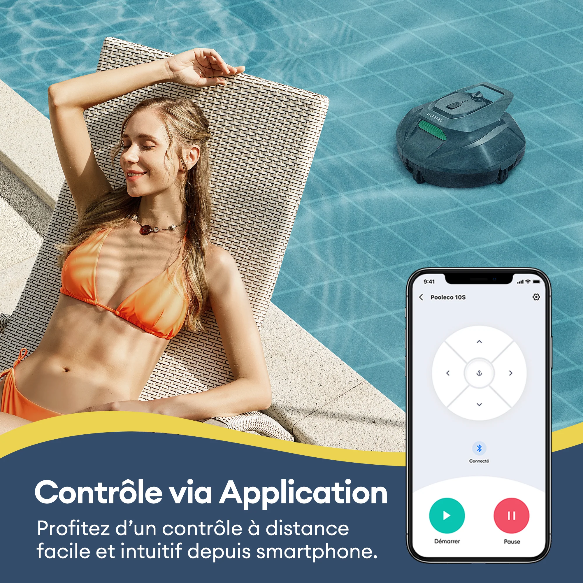Ultenic Pooleco 10 Series Nettoyeur de Piscine Robotisé Sans Fil - Image 10