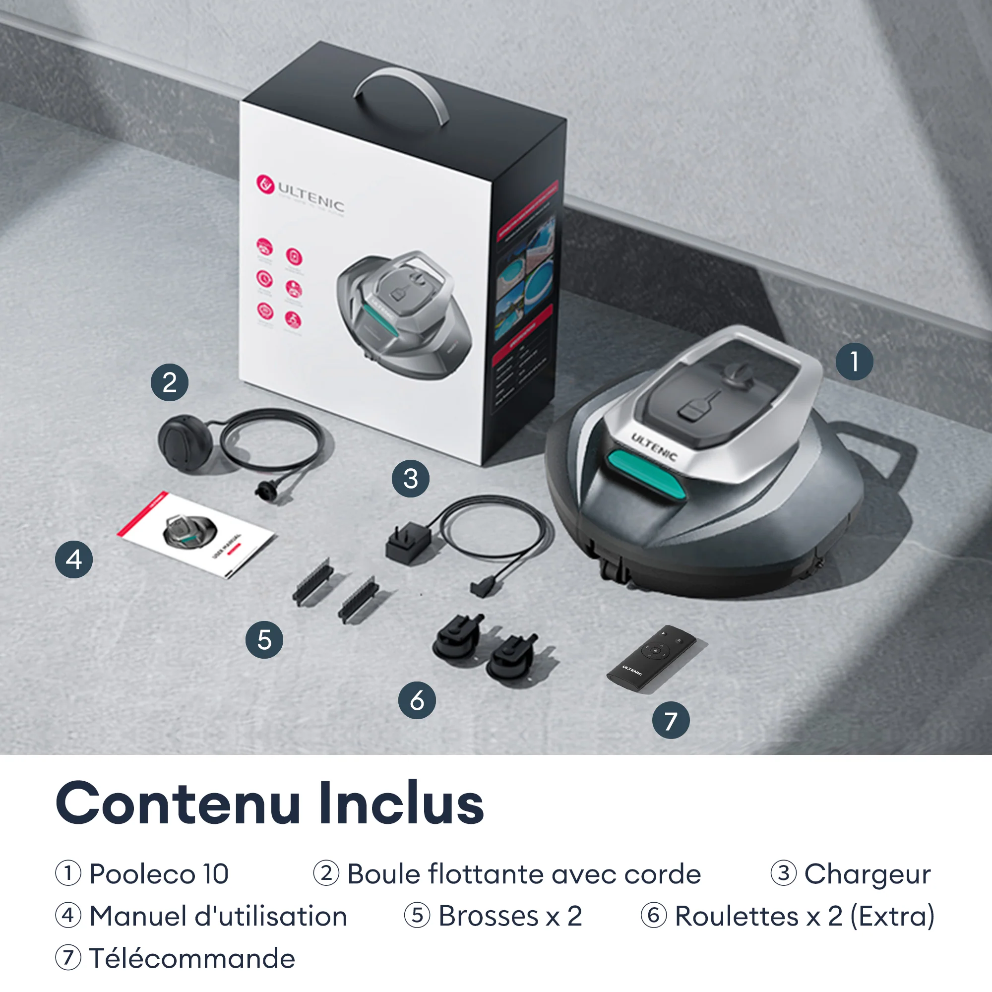Ultenic Pooleco 10 Series Nettoyeur de Piscine Robotisé Sans Fil - Image 12