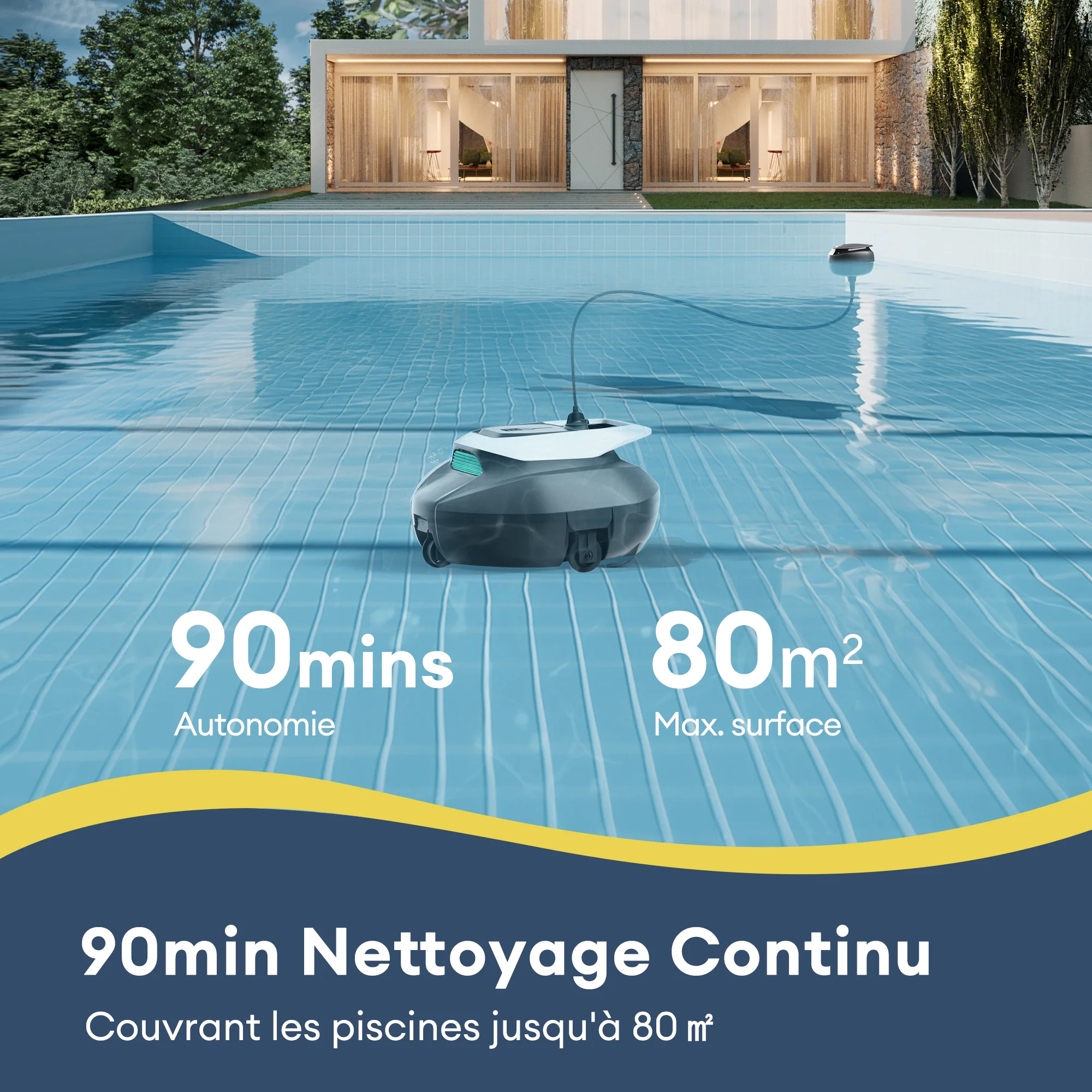 Ultenic Pooleco 10 Series Nettoyeur de Piscine Robotisé Sans Fil - Image 6