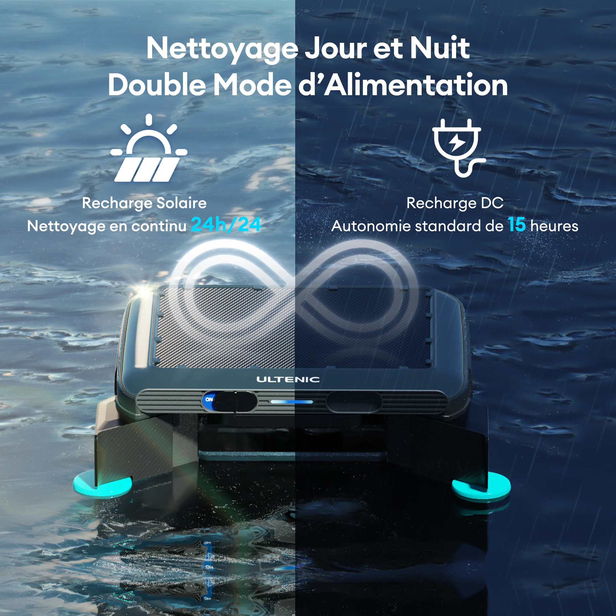 Ultenic Pooleco S1 Robot Solaire Skimmer de Piscine - Image 3