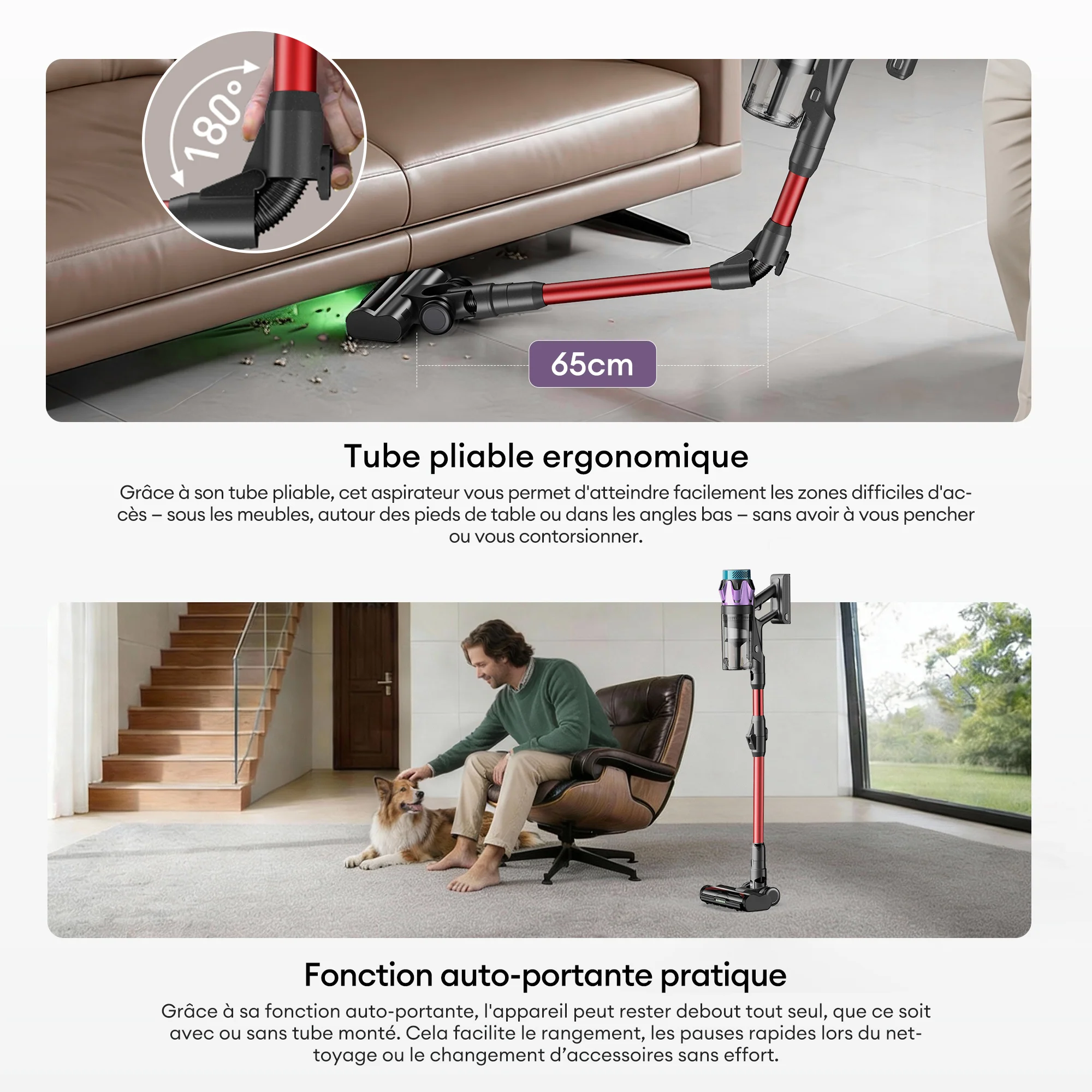 Ultenic U18 PowerPro Aspirateur Balai Sans Fil - Image 9